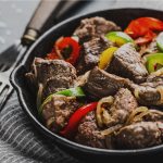 Steak with Chimichurri and Onion in 10 Minutes